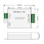 Vivalux VIV004495 Усилвател за RGB лента 144W/288W in 12/24V 3-канален