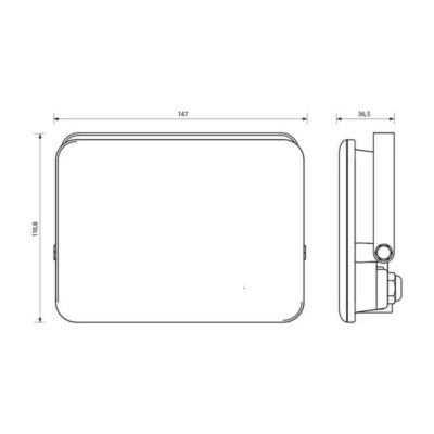 Vivalux VIV004533 LED прожектор RICH LED 30W черен 6400K