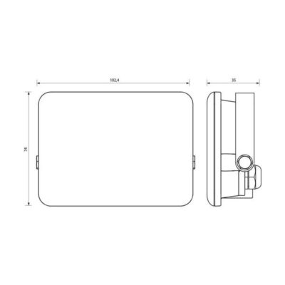 Vivalux VIV004531 LED прожектор RICH LED 10W черен 6400K