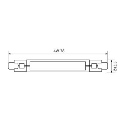 Vivalux VIV004434 LED лампа ARA LED 4W 470lm R7s 3000K