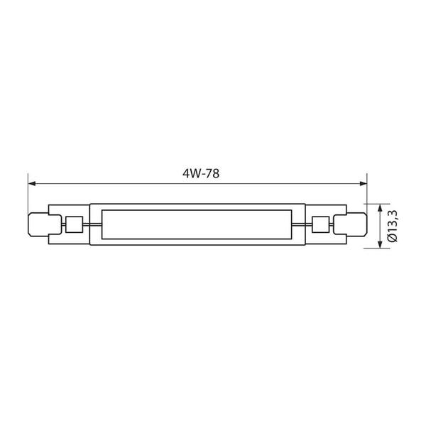 Vivalux VIV004434 LED лампа ARA LED 4W 470lm R7s 3000K