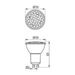 Vivalux VIV002998 LED лампа PROFILED JDR 3.5W 300lm GU10 6400K