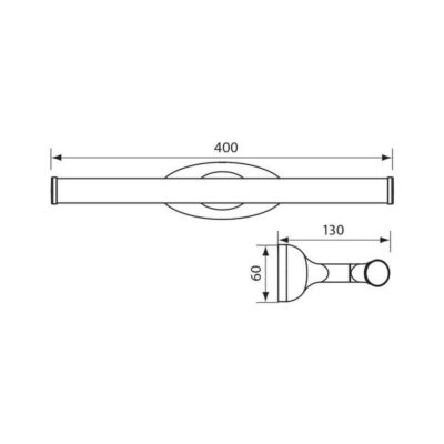 Vivalux VIV004014 LED тяло за баня WALLY LED 6W 4000K IP44