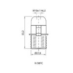 Vivalux VIV002707 Фасунга термопластична K/38/FC/T210/B