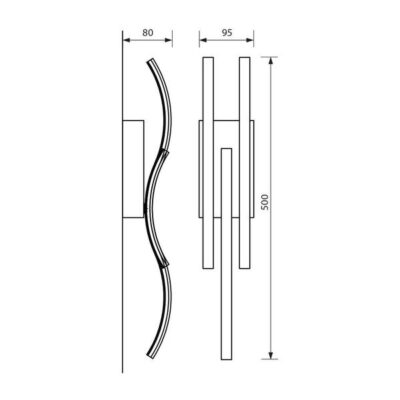 Vivalux VIV004402 LED осветително тяло WAVE LED 21W 4000К