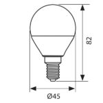 Vivalux VIV004460 LED лампа MAX LED 8W 806lm E14 4000K