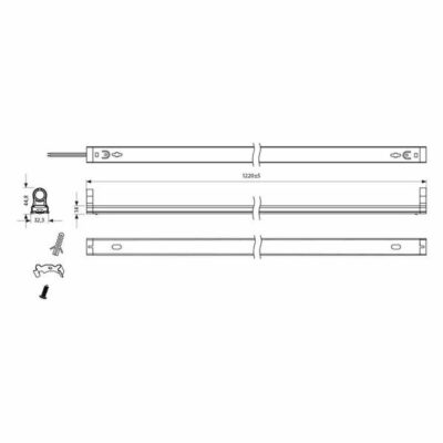 Vivalux VIV003545 LED осветително тяло GOLF LED T8 18W 4000K