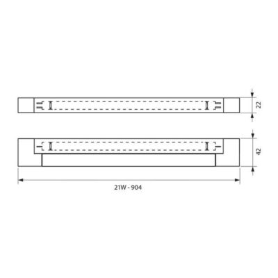 Vivalux VIV002738 Луминесцентно осветително тяло LUMINO TL 21W 4200K