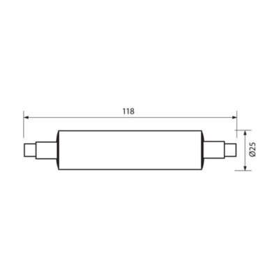 Vivalux VIV003825 LED лампа VAN LED 10W 700lm R7s 3000K