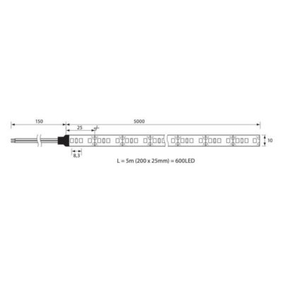 Vivalux VIV003983 LED лента GALO LED 120 SMD2835 6400K 5m