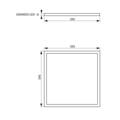 Vivalux VIV003428 LED панел GRANDO LED 40W 3200lm бял 4000K