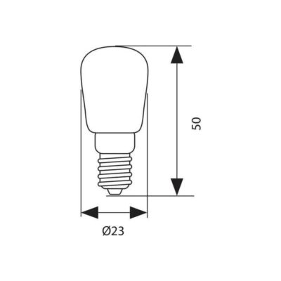 Vivalux VIV003491 LED лампа за хладилник/фризер FRIGO LED 1.5W 120lm E14 4000K