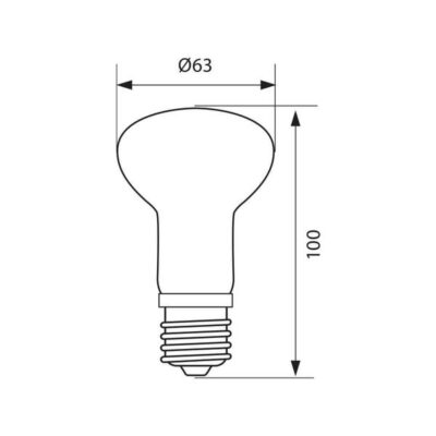 Vivalux VIV003829 Рефлекторна LED лампа RAVE LED R63 8W 640lm E27 3000K