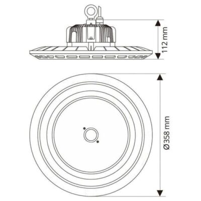 Vivalux VIV004153 Индустриално осветително тяло SCI-FI LED 150W 120D 5000-5500K IP65