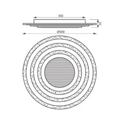 Vivalux VIV004831 Мултифункционална LED плафониера SATURN LED 75W