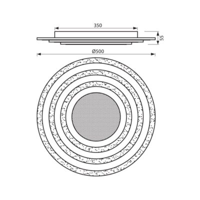 Vivalux VIV004831 Мултифункционална LED плафониера SATURN LED 75W