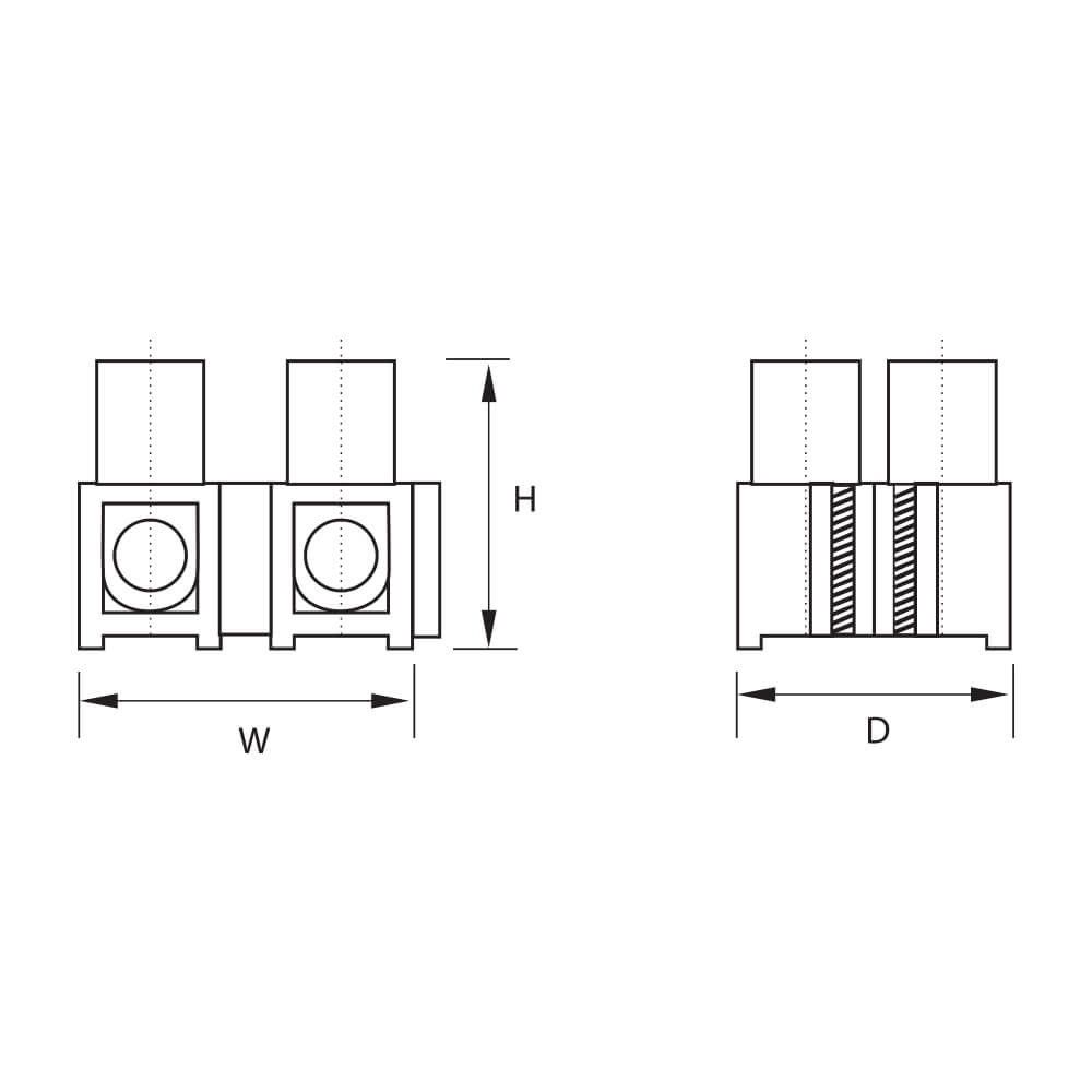VivaluxVIV001725Лустер-клема Т55 полиетилен H/4.0mm2 PE