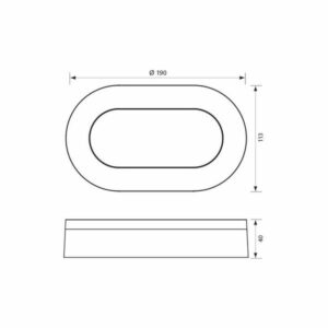 Vivalux VIV004751 LED плафониера DOLCE/O LED 11W бял 4000K IP65