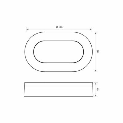 Vivalux VIV004751 LED плафониера DOLCE/O LED 11W бял 4000K IP65