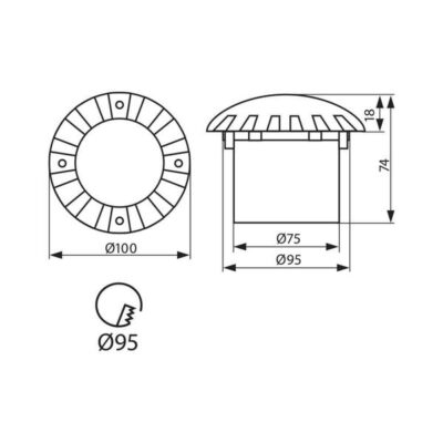 Vivalux VIV004341 LED осветително тяло QUAZAR LED IP65