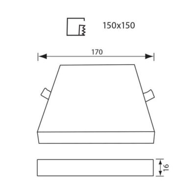 Vivalux VIV004284 LED панел QUADRA LED 24W 2400lm бял 4000K