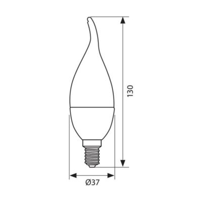 Vivalux VIV003406 LED лампа CAMEO LED 6W 470lm E14 3000K