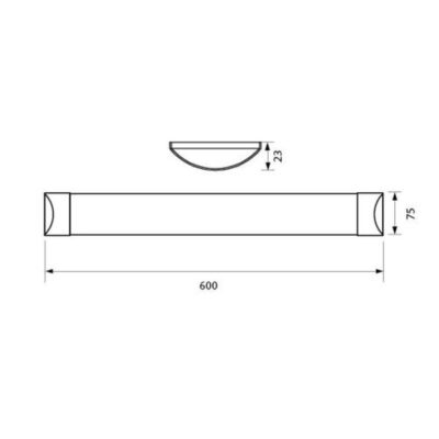 Vivalux VIV003730 LED осветително тяло FLAT LED 18W 600 mm 4000K