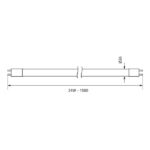 Vivalux VIV004039 LED тръба ROYAL LED 24W 1900lm T8 1500mm G13 4000K