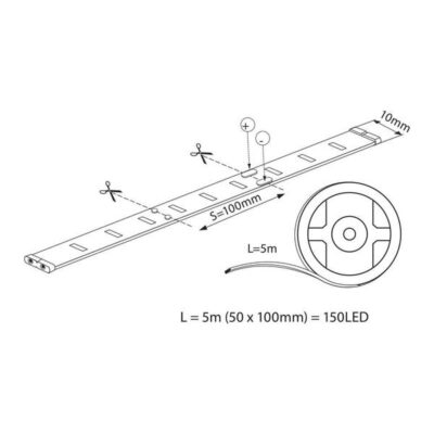 Vivalux VIV003591 LED лента RGB MEGA LED 30 SMD5050 5м