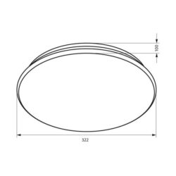 Vivalux VIV003918 Декоративна LED плафониера VALLETTA LED 18W 4000K