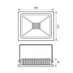 Vivalux VIV004337 LED прожектор TREND LED 100W бял 4000K