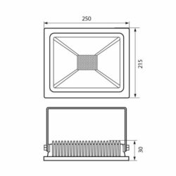 Vivalux VIV004337 LED прожектор TREND LED 100W бял 4000K