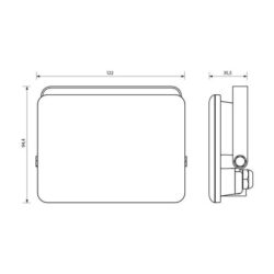 Vivalux VIV004532 LED прожектор RICH LED 20W черен 6400K