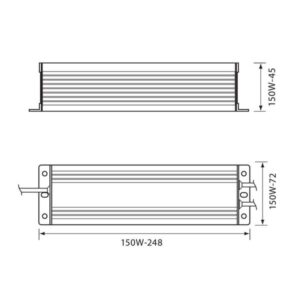 Vivalux VIV003654 LED захранване PPD POWER LED DRIVER 150W IP67