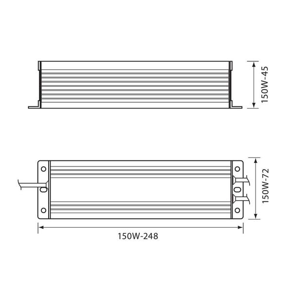 Vivalux VIV003654 LED захранване PPD POWER LED DRIVER 150W IP67