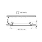 Vivalux VIV004590 LED панел GRID LED 6W 400lm бял 6000K