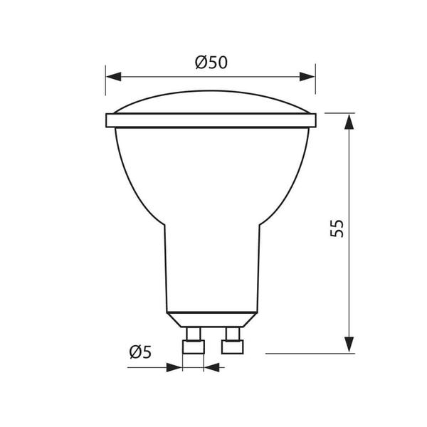 Vivalux VIV003343 LED лампа XARD LED JDR 5W 330lm GU10 3000K