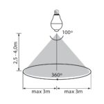 Vivalux VIV004985 LED лампа с IR сензор за движение SIGMA LED PIR 11W 1000lm E27 4000K