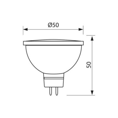 Vivalux VIV003943 LED лампа BETA LED JCDR 3W 250lm 230V G5.3 6400K