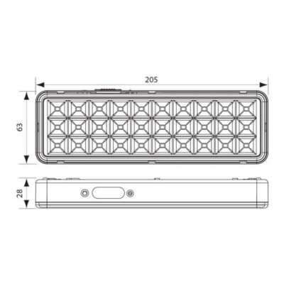 Vivalux VIV004032 Аварийно LED осветително тяло RACER LED-M 3W Li-Ion 37V