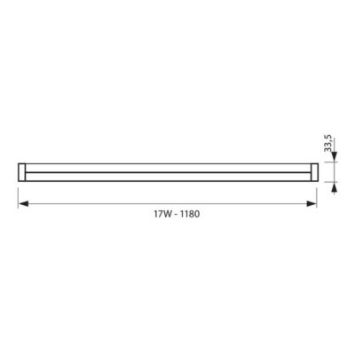 Vivalux VIV003535 LED осветително тяло SPICA LED T5 17W 4000K