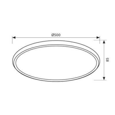 Vivalux VIV004165 Мултифункционална плафониера HERA LED 60W 3000-6400K