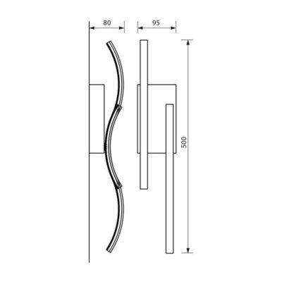 Vivalux VIV004401 LED осветително тяло WAVE LED 14W 4000К