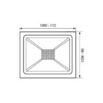 Vivalux VIV004555 LED прожектор TREND LED 10W черен 6400K