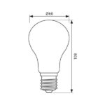 Vivalux VIV003415 ЛЕД лампа FULL GLASS LED 470lm 4000K 6W E27 220V