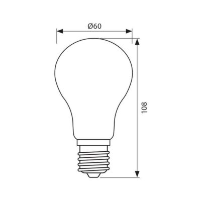 Vivalux VIV003415 ЛЕД лампа FULL GLASS LED 470lm 4000K 6W E27 220V