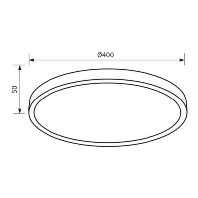 Vivalux VIV004616 LED плафониера LUKA LED 35W 3300lm бял 4000K