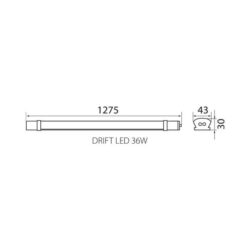 Vivalux VIV004161 Влагозащитено осветително тяло DRIFT LED 36W 1200 mm 4000K IP65