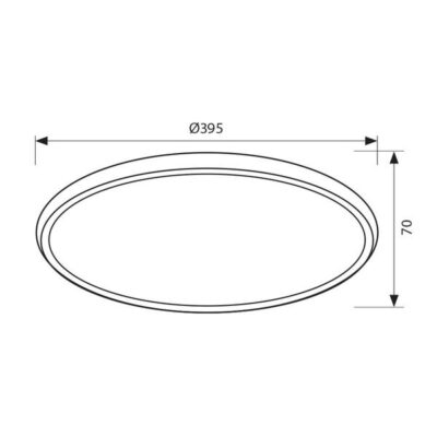 Vivalux VIV004164 Мултифункционална плафониера HERA LED 36W 3000-6400K