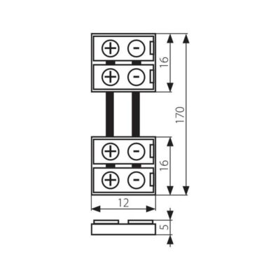 Vivalux VIV003720 Свързващ елемент за LED ленти CORNER CONNECTOR 8 mm SMD3528